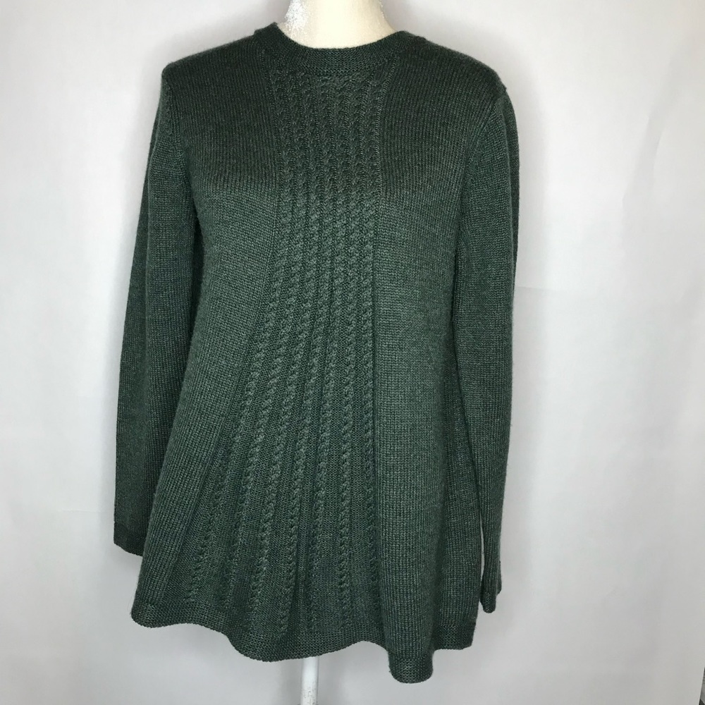 Soft Surroundings Petites Sydney Sweater Green Size PM